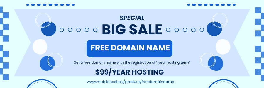 free domain name | 1 year hosting